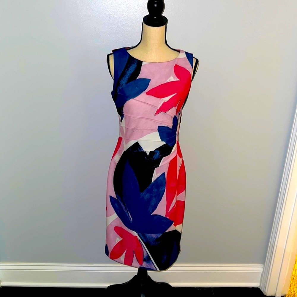 Floral Stretch Sheath Dress